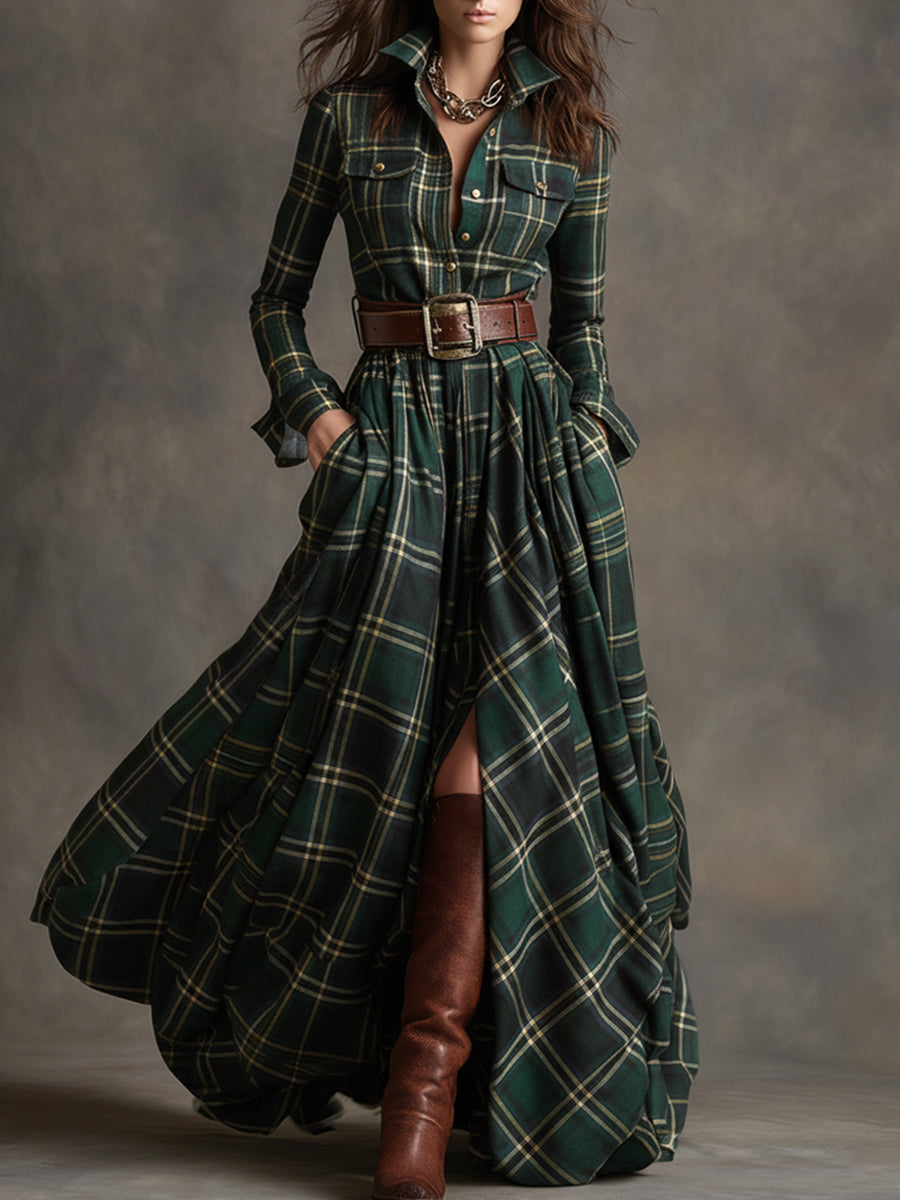 Mireline™ | Classic Button-Up Shirt Dress