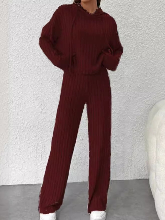 Ava™ | Loose Hooded Knit Set