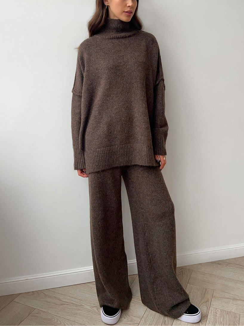 Jessica™ | High-Neck Knit Sweater Set