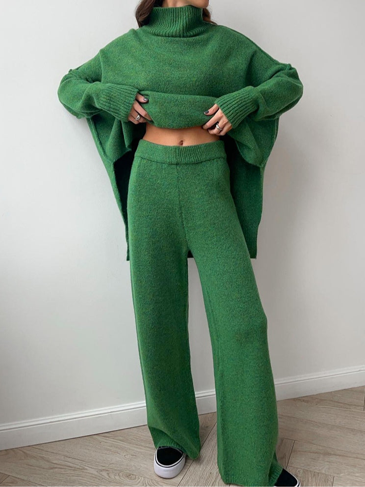 Jessica™ | High-Neck Knit Sweater Set