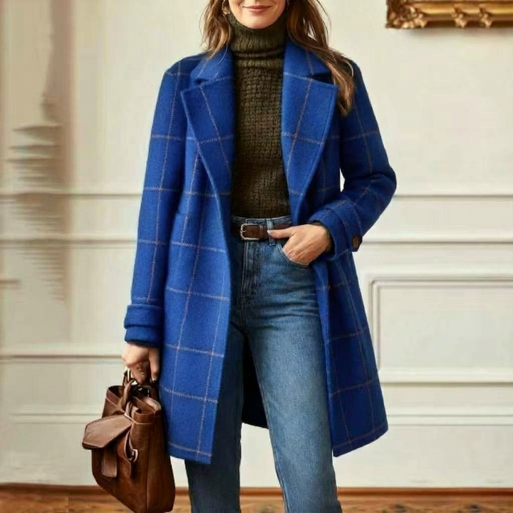 Tweed Check Coat