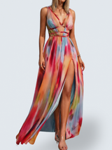 Evelyn™ | Printed Maxi Dress