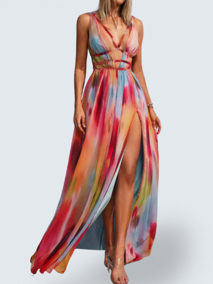 Evelyn™ | Printed Maxi Dress