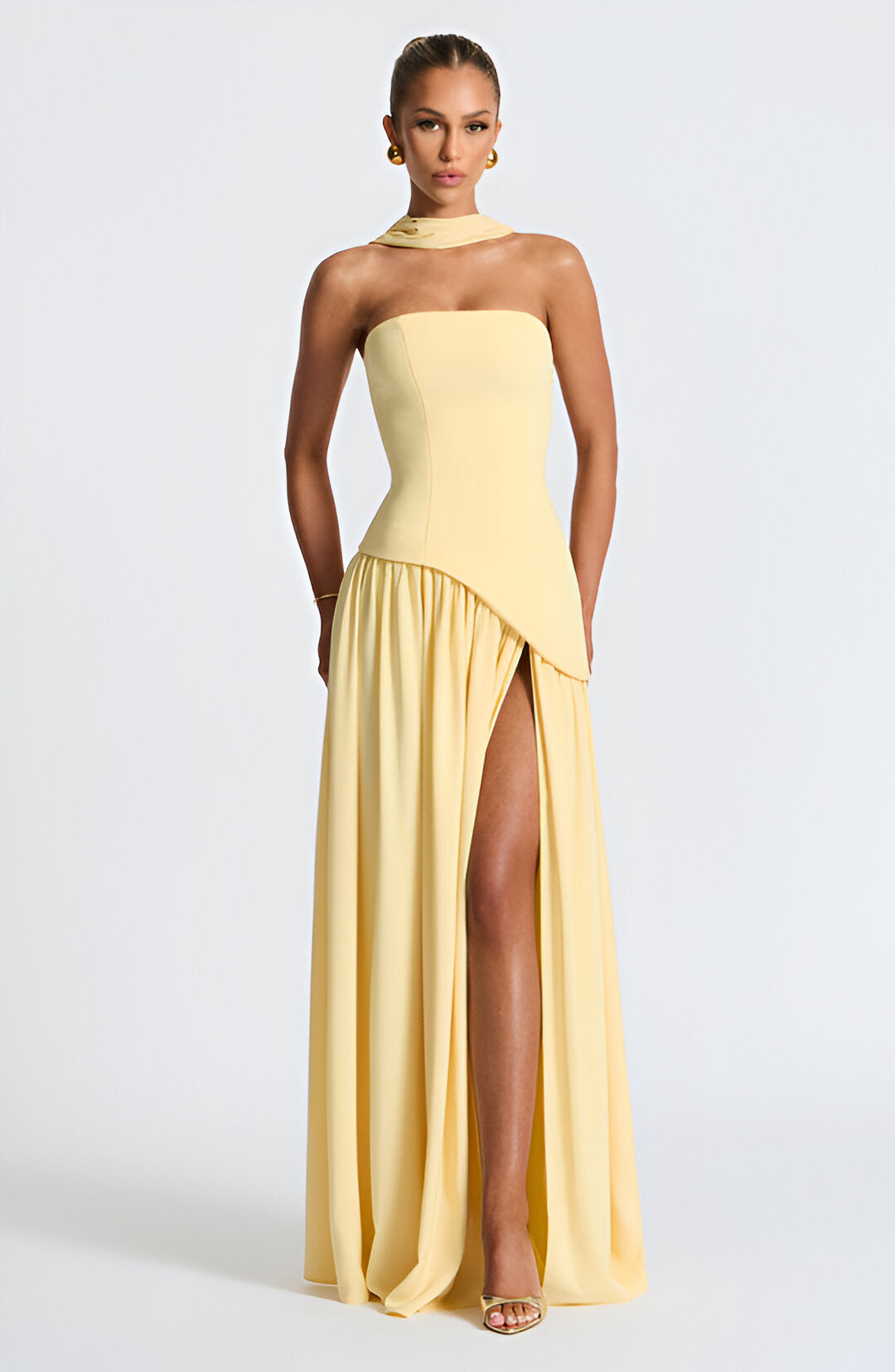 Maya™ | Strapless Maxi Dress