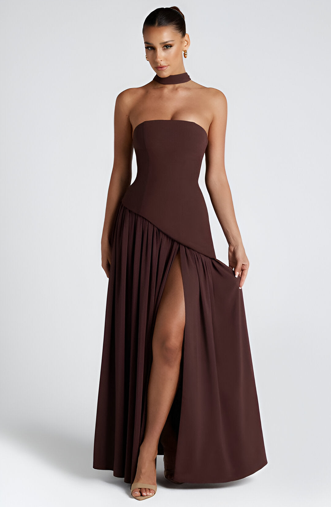 Maya™ | Strapless Maxi Dress