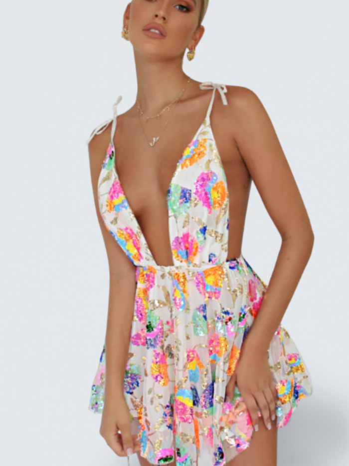 Lila™ | Tropical Mini Dress