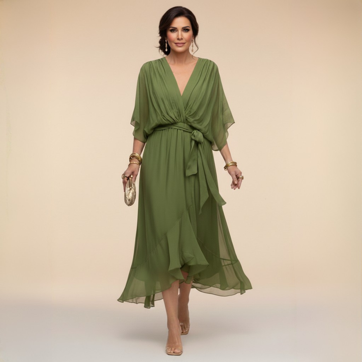 Bella™ | Flowing V-Neck Dress