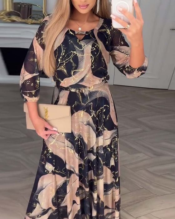 Jessica™ | Printed Chiffon Dress