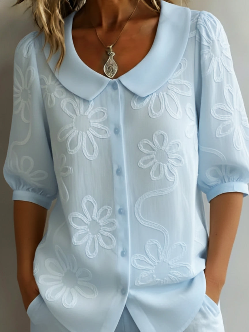 Isabella™ | Soft-Touch Floral Blouse