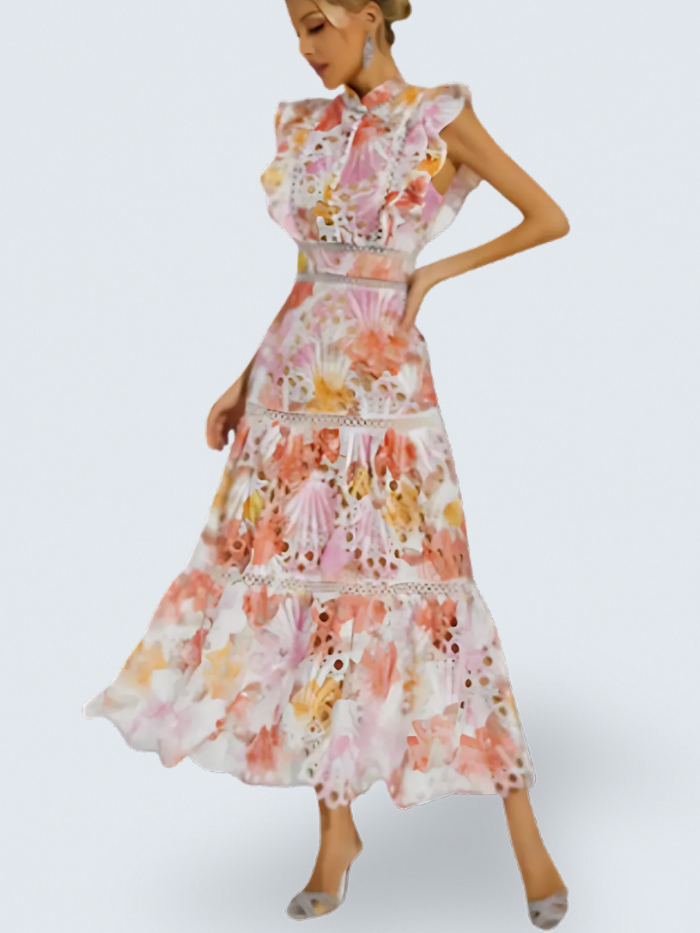 Lila™ | Hollow Sleeveless Maxi Dress