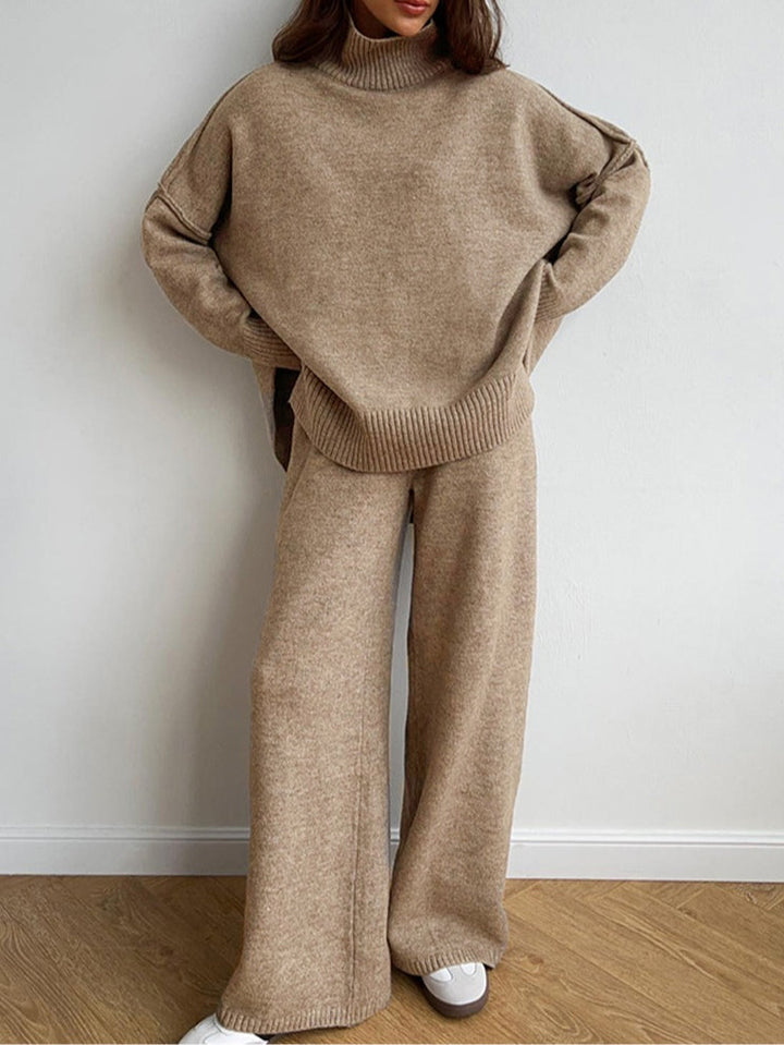 Jessica™ | High-Neck Knit Sweater Set