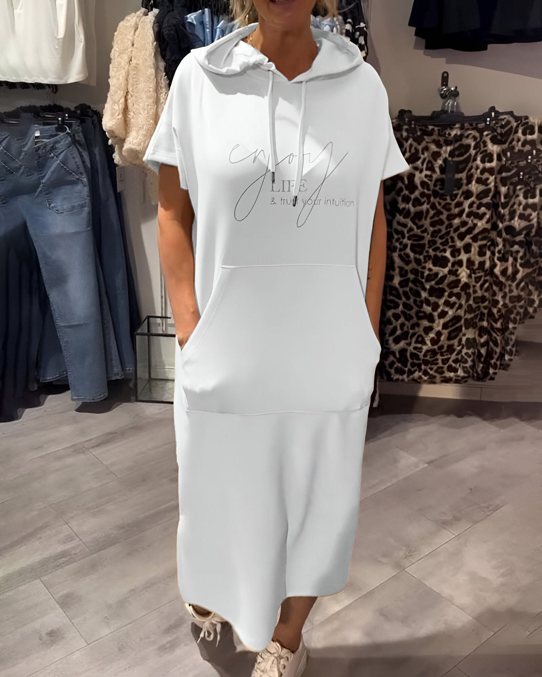 Elena™ | Casual Hoodie Dress