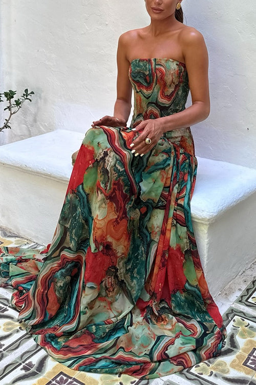 Madeline™ | Strapless Ombre Maxi Dress
