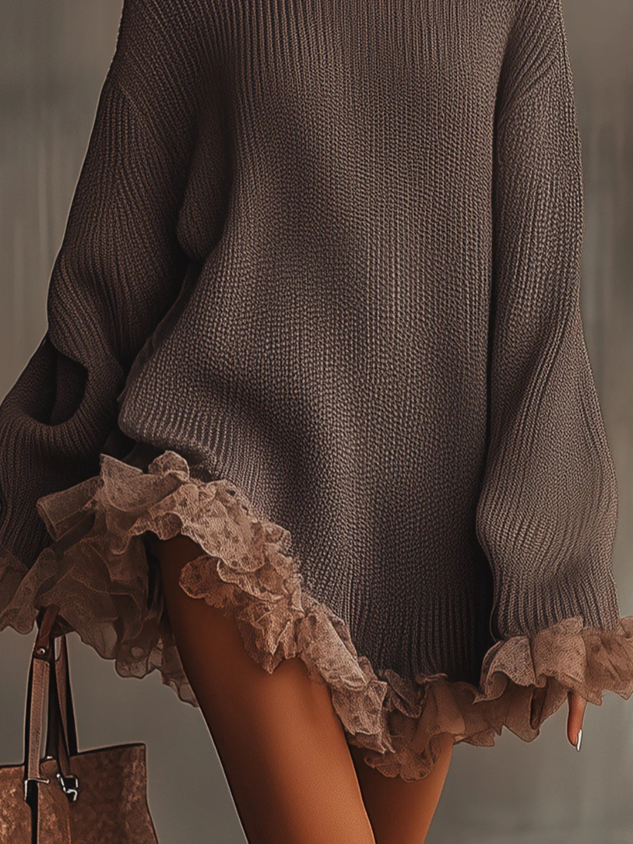 Sophia™ | Ruffled Knit Dress