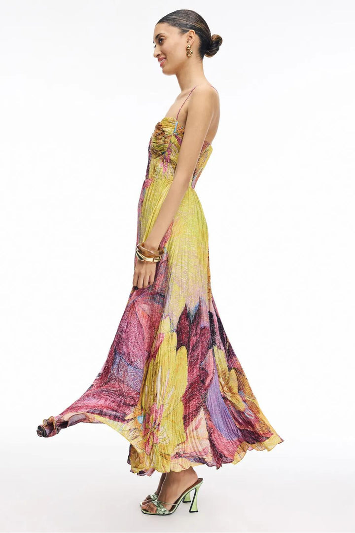 Kiara™ | Multicolored Ikat Print Maxi Dress