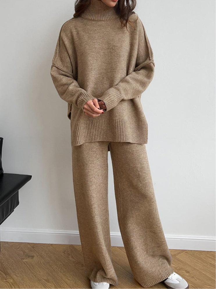 Jessica™ | High-Neck Knit Sweater Set