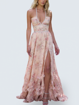 Lila™ | Dress In Peach Tapestry