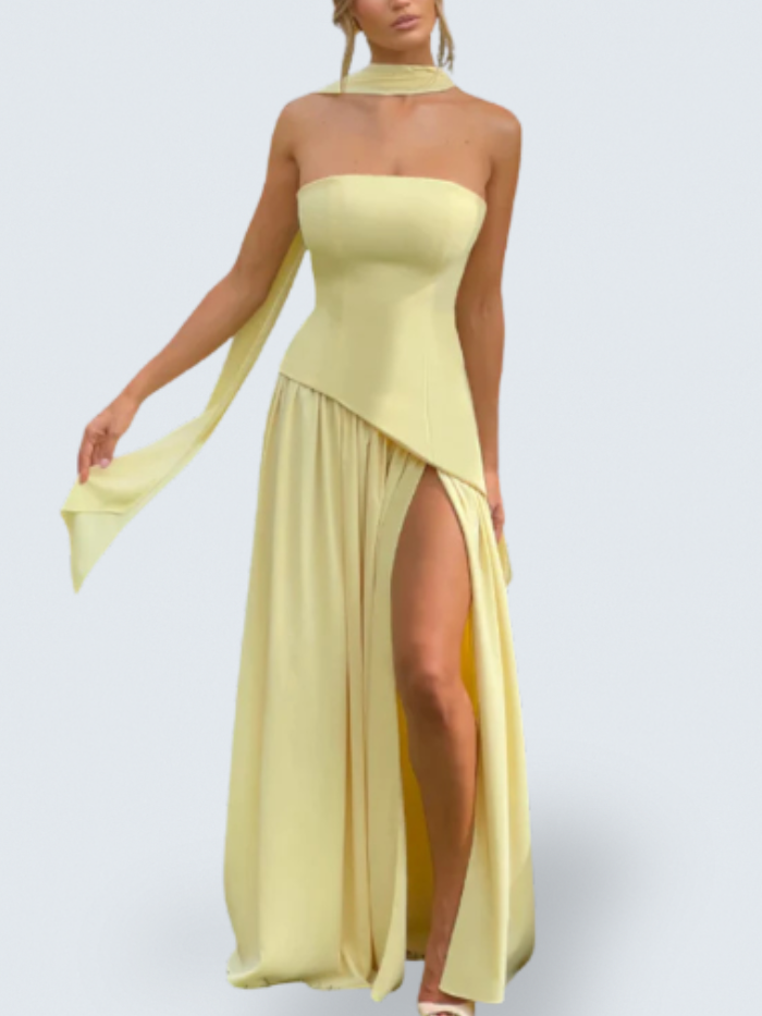 Maya™ | Strapless Maxi Dress