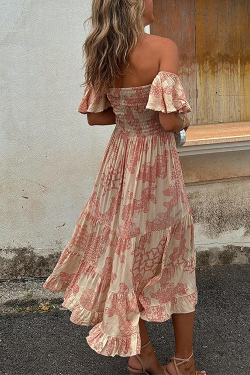 Renee™ | Off Shoulder Midi Dress