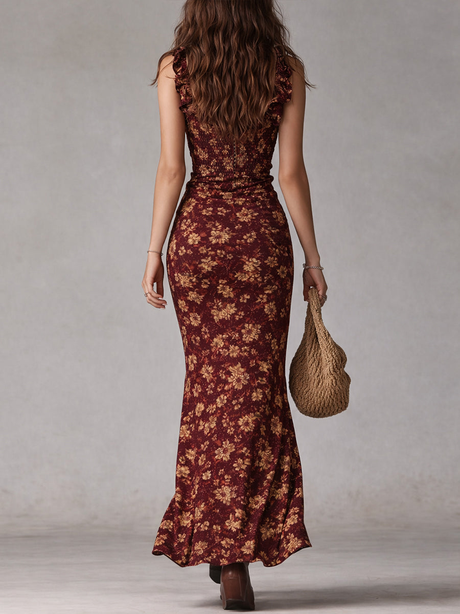Maya™ | Boho Retro Maxi Dress