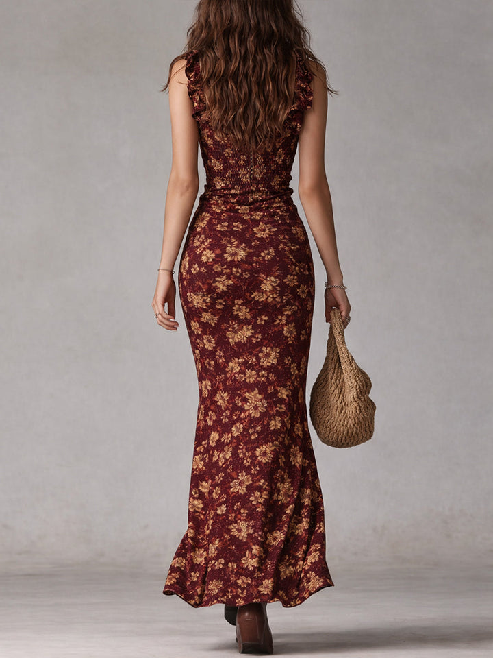 Maya™ | Boho Retro Maxi Dress