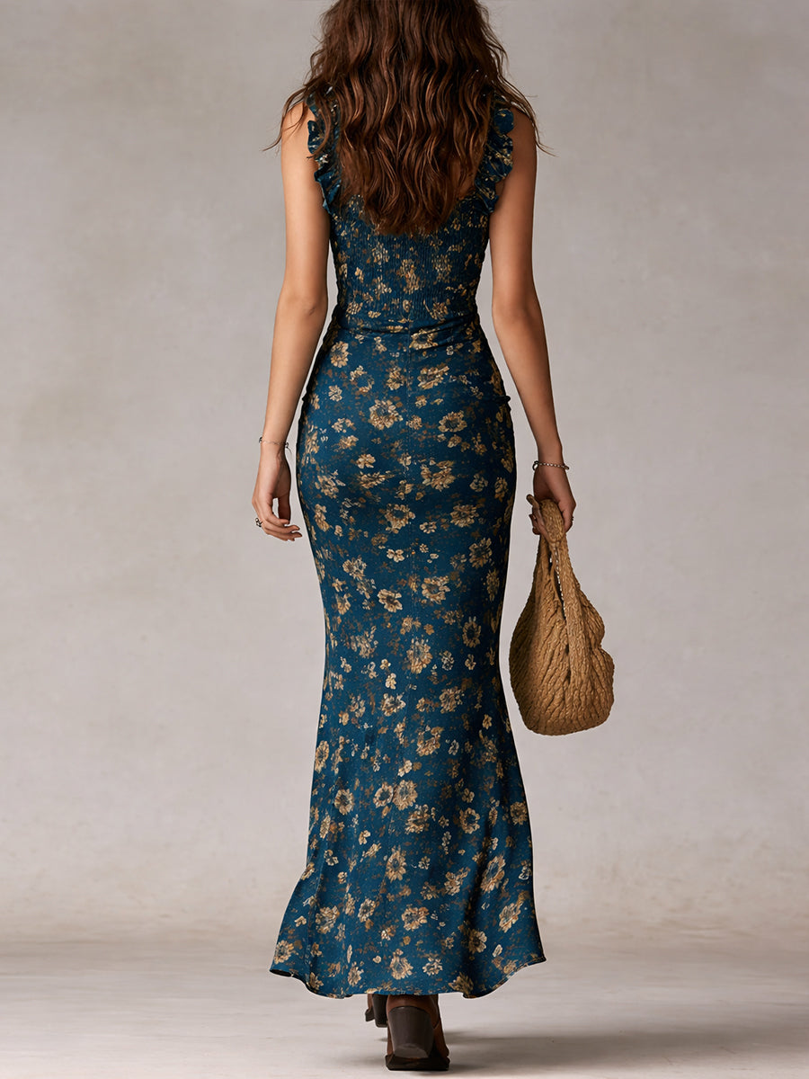 Maya™ | Boho Retro Maxi Dress