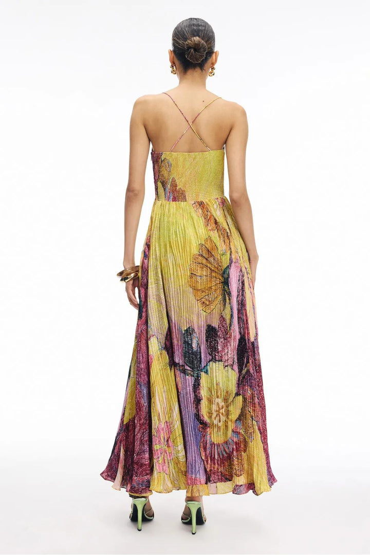 Kiara™ | Multicolored Ikat Print Maxi Dress