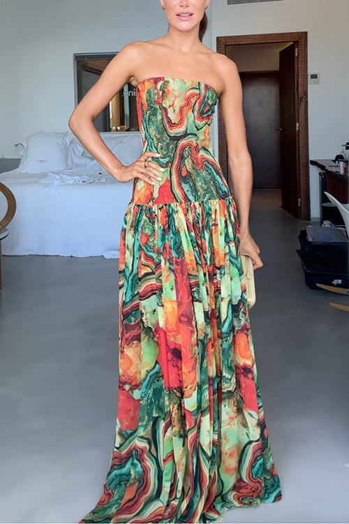 Madeline™ | Strapless Ombre Maxi Dress