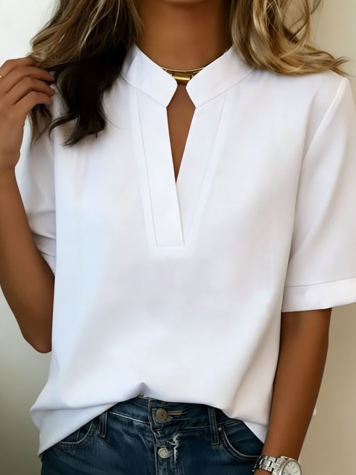 Elisa™ | Blouse With Refined Collar