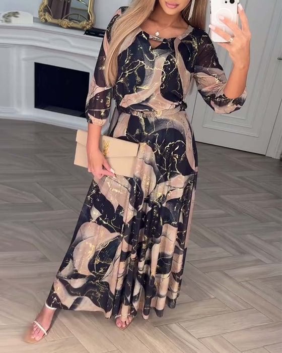 Jessica™ | Printed Chiffon Dress