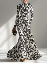 Rachel™ | Patterned Stretch Wrap Dress