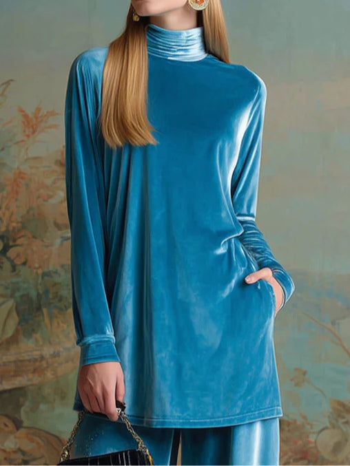 Isabella™ | High-Neck Velvet Set