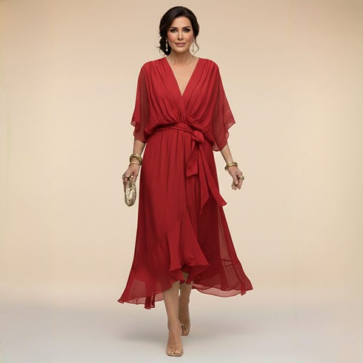 Bella™ | Flowing V-Neck Dress
