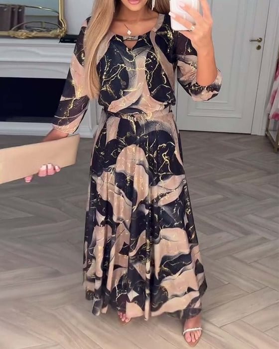 Jessica™ | Printed Chiffon Dress