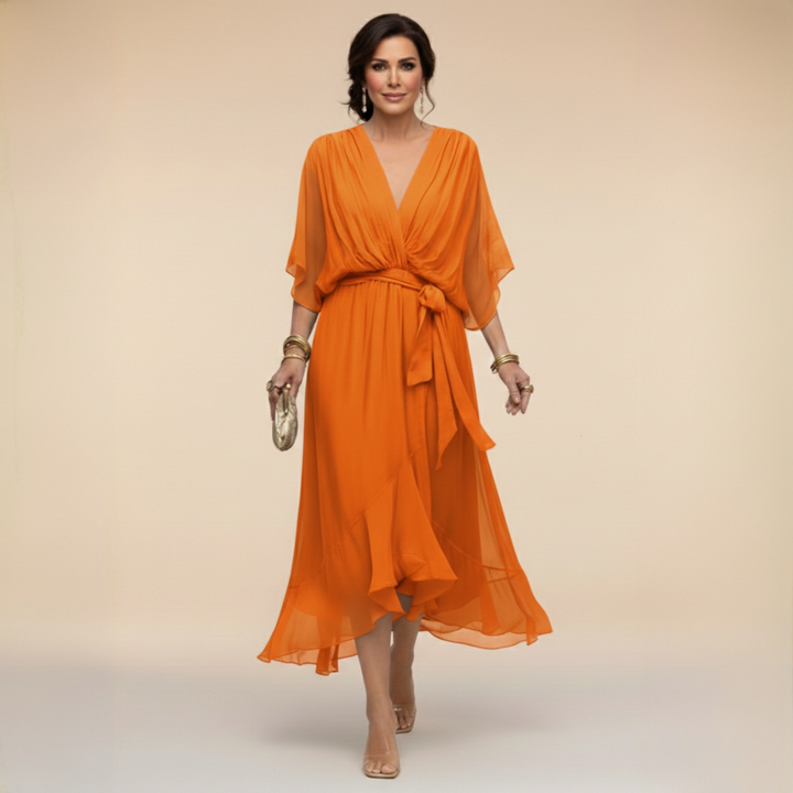 Bella™ | Flowing V-Neck Dress