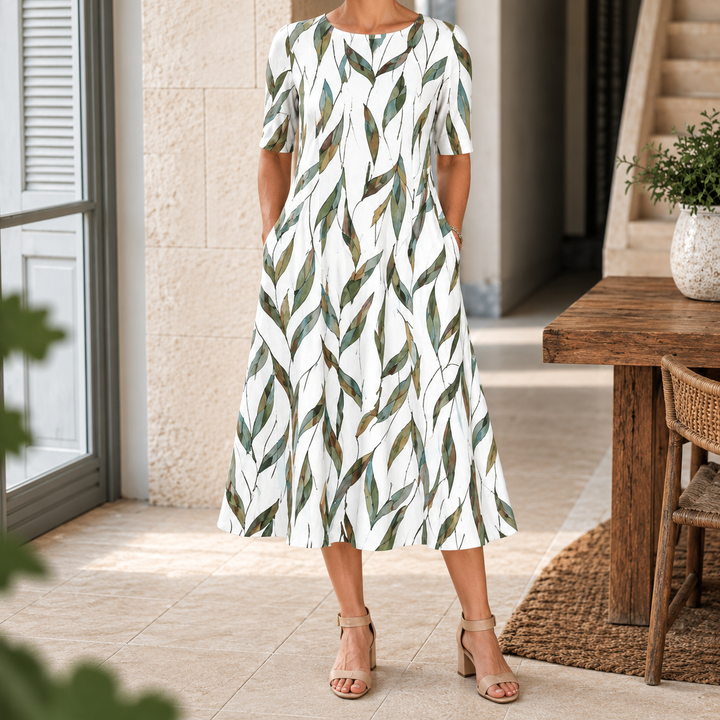 Sarah™ – Elegant & Comfortable Midi Dress
