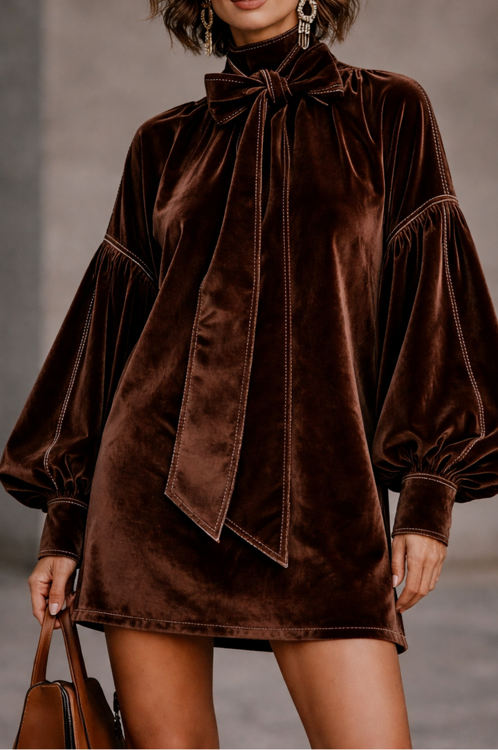 Olivia™ | Velvet Mini Dress