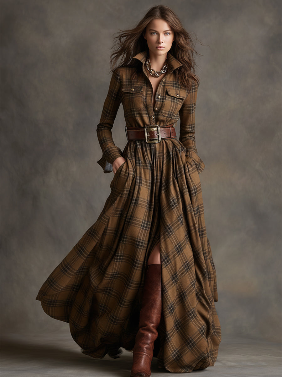 Mireline™ | Classic Button-Up Shirt Dress