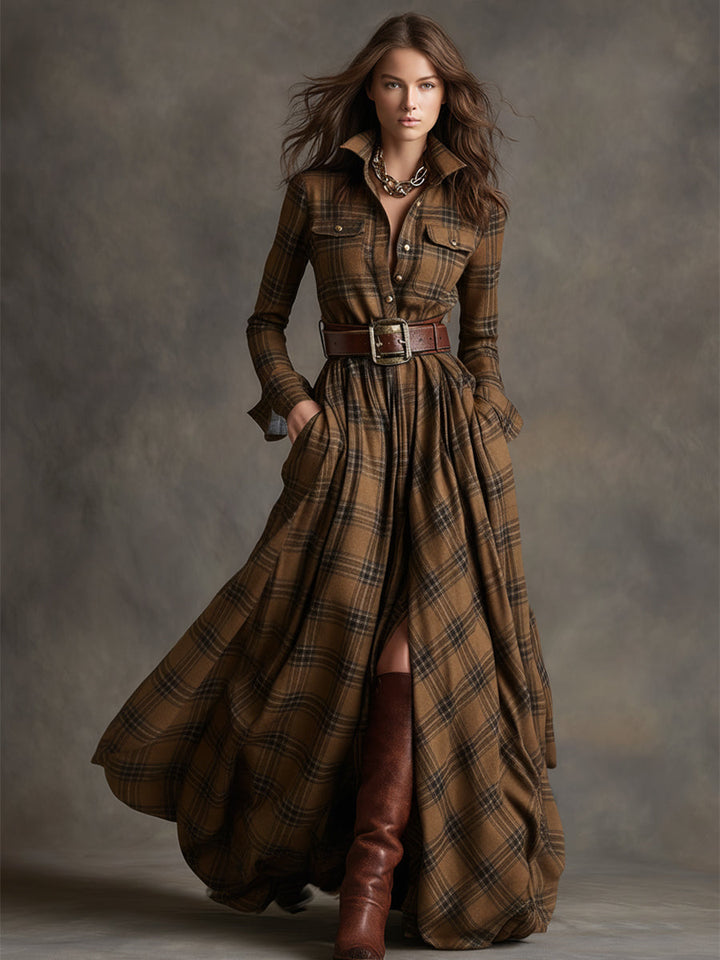 Mireline™ | Classic Button-Up Shirt Dress