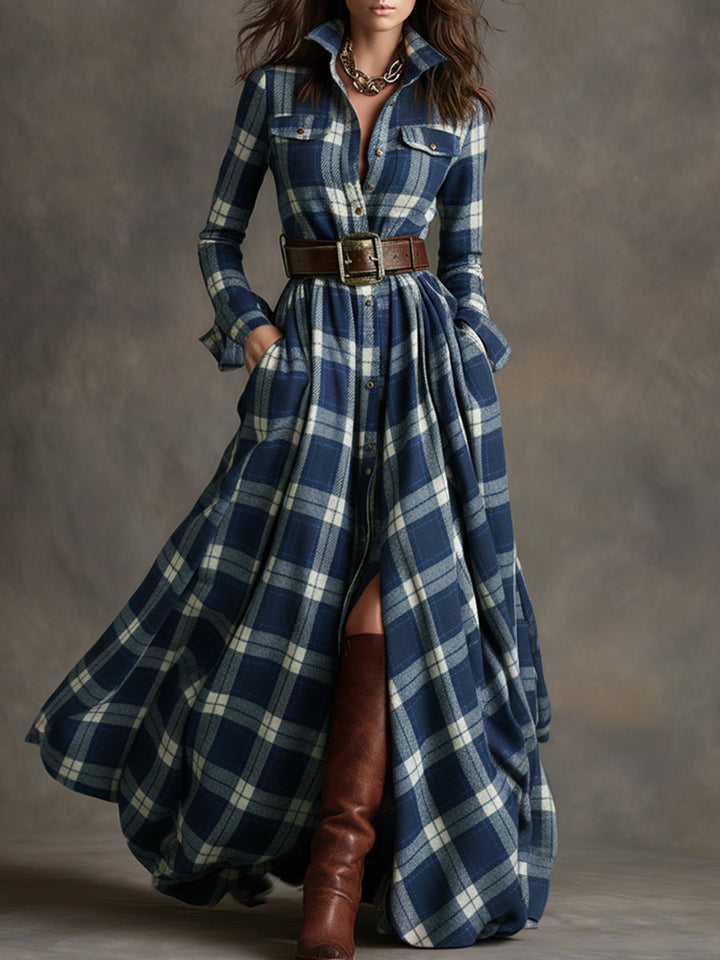 Mireline™ | Classic Button-Up Shirt Dress