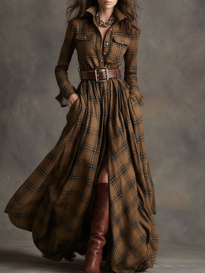 Mireline™ | Classic Button-Up Shirt Dress