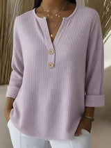 Kyla | V-Neck Polo Sweater
