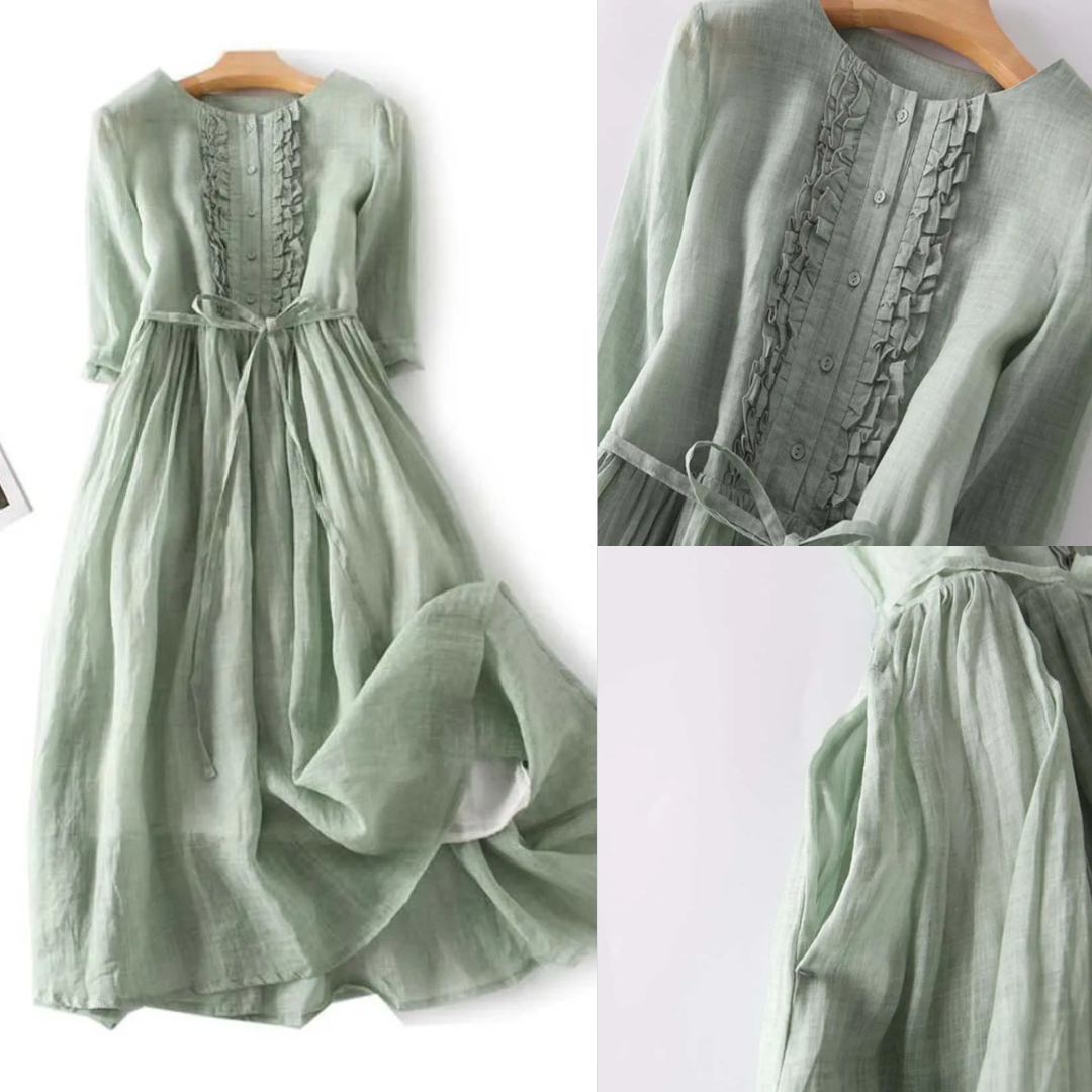 Isabella™ | Linen Maxi Dress