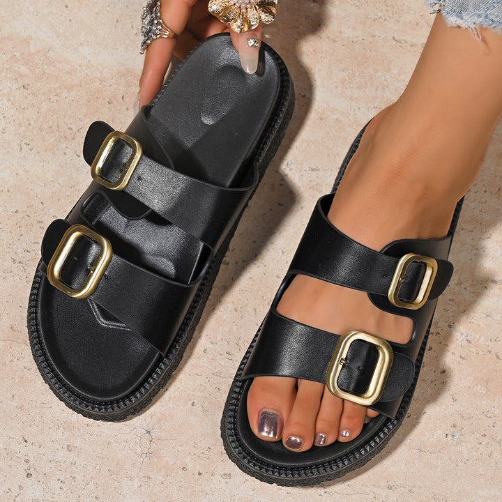 LALAINE – Chic Two-Strap Summer Platform Sandals