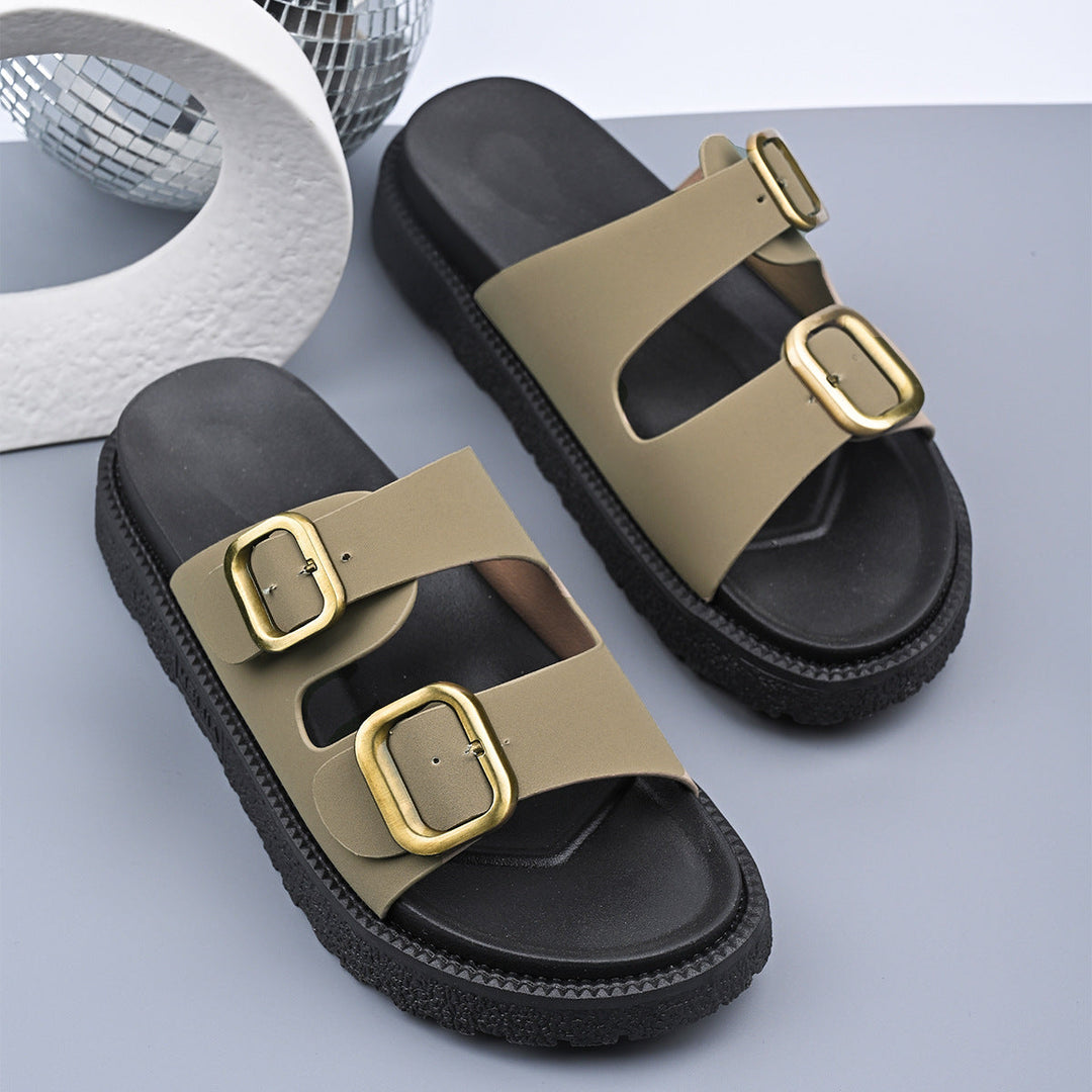LALAINE – Chic Two-Strap Summer Platform Sandals