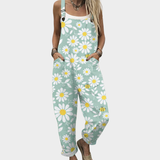 Azure™ | Blue Floral Overalls