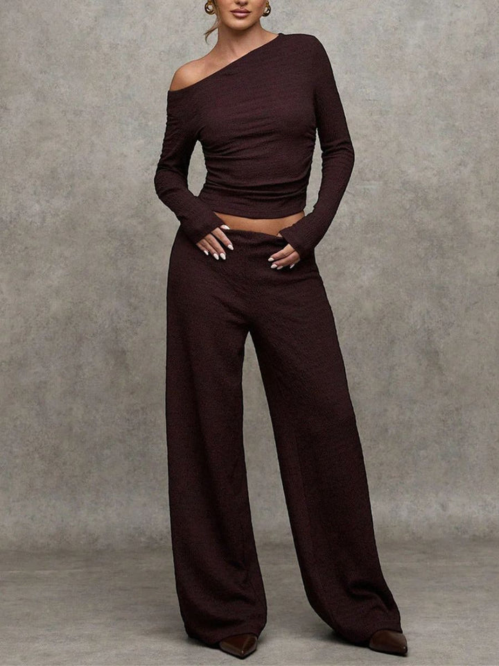 Samantha™ | Off Shoulder Knit Co Ord Set