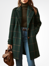 Tweed Check Coat