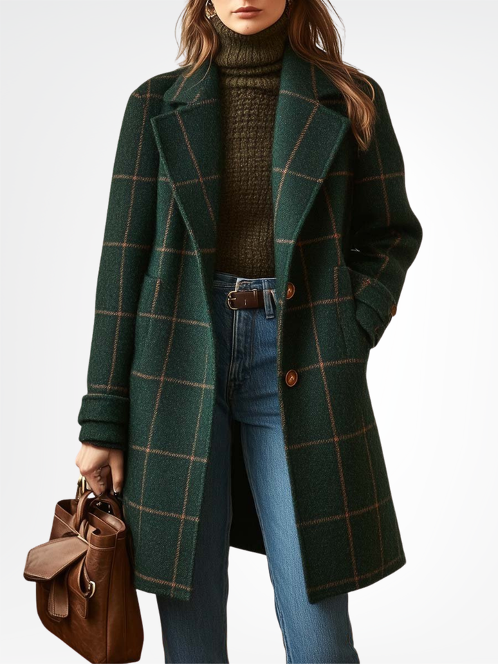 Tweed Check Coat