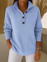 Felice | V-Neck Polo Sweater